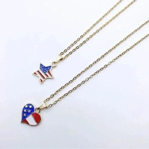 American flag necklace
